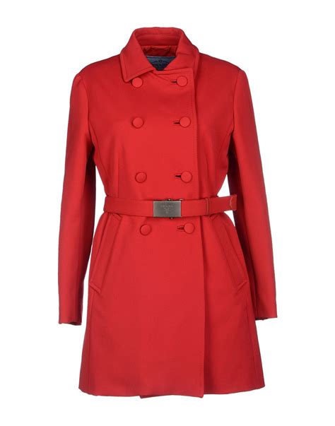 prada coat red